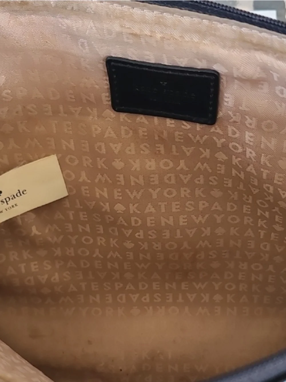 KATE SPADE Let Sparks Fly Black Patent Pouch